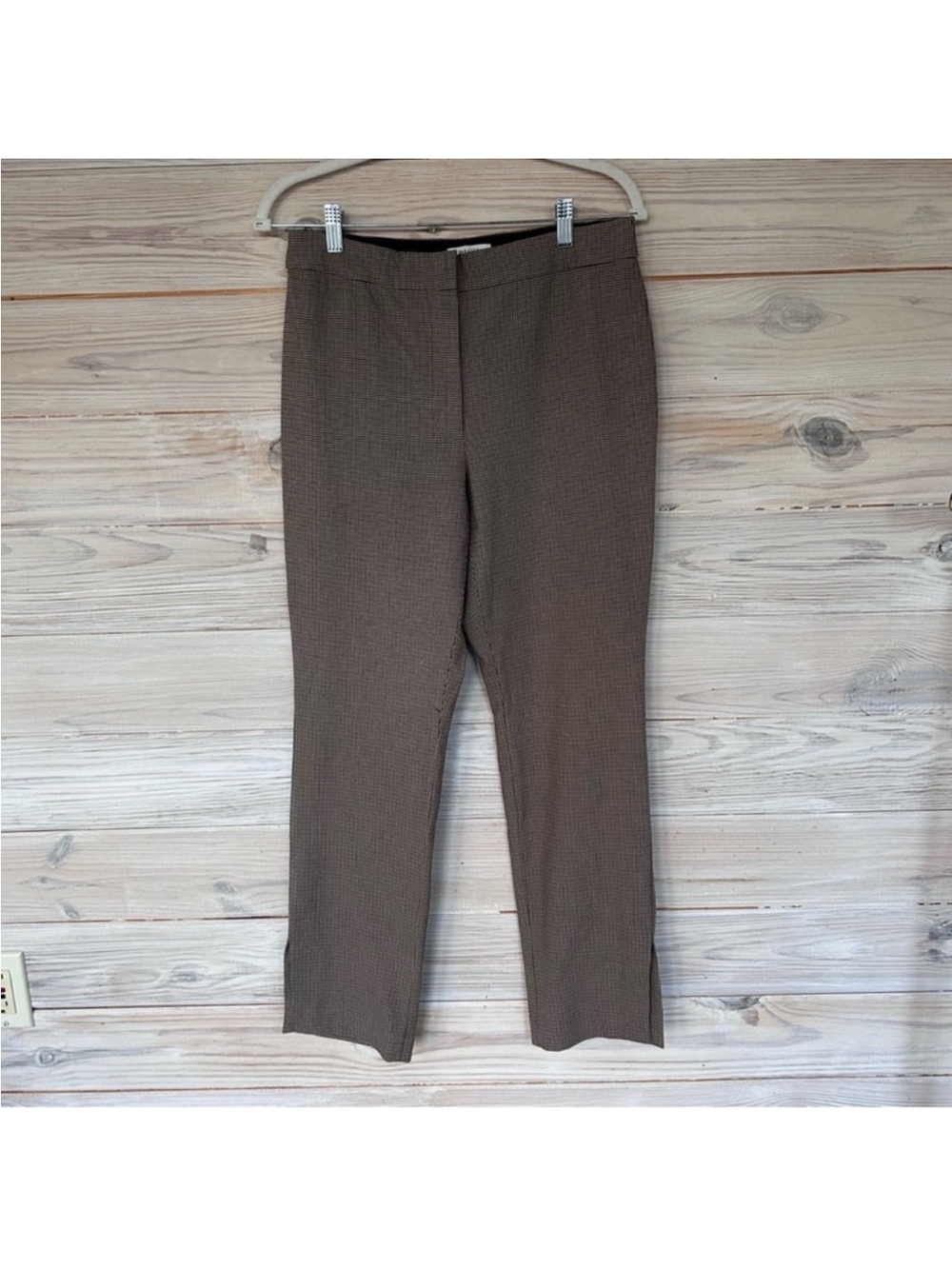 Like New Babaton Artiza Black/ Brown/ White Plaid Pants Size 10 $148